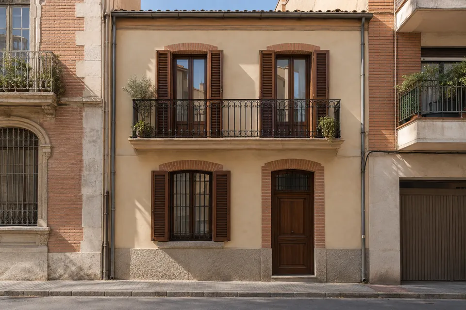 Casa unifamiliar reformada en un barrio antiguo de Sabadell